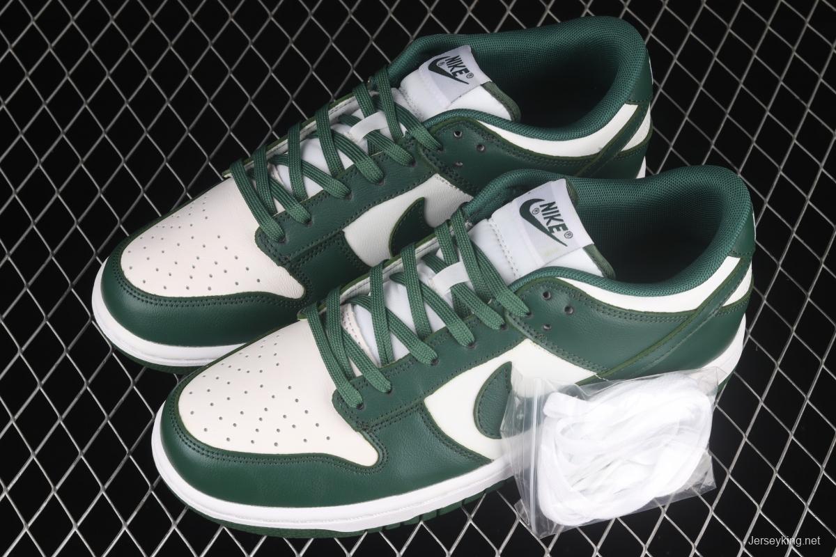 NIKE SB DUNK Low Team Green Michigan White and Green Slam Dunk Series low side Leisure Sports Skateboard shoes DD1391-101