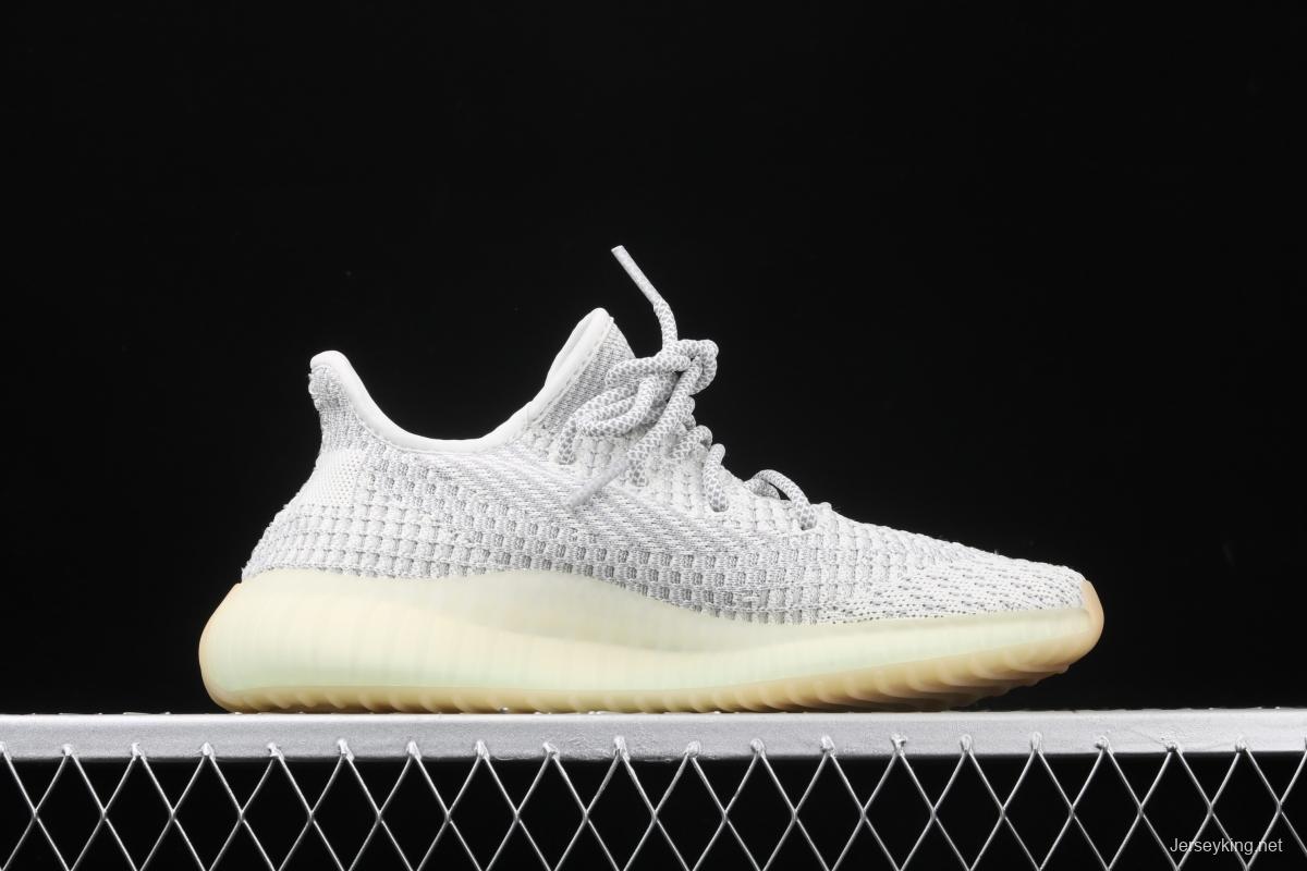 Adidas Yeezy Boost 350V2 Tailgate FX4348 Darth Coconut 350 second generation hollowed-out Asian gray angel color