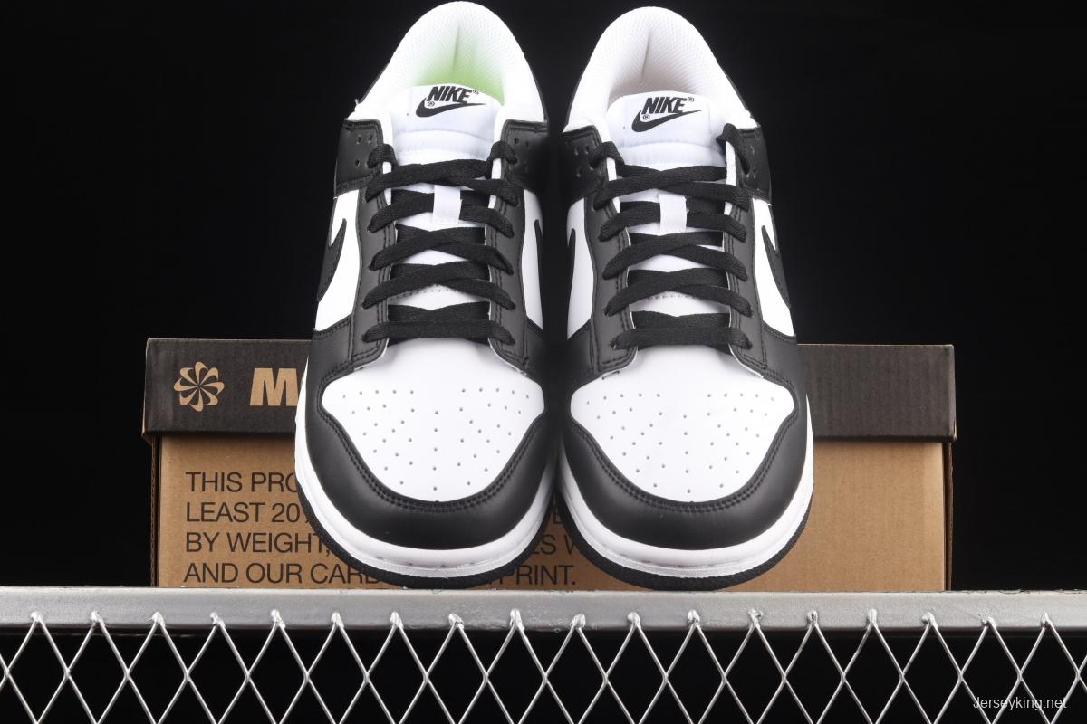 NIKE DUNK Low Next Nature White/Black Environmental Protection Series Black and White Panda 2.0 Leisure Skateboard shoes DD1873-102