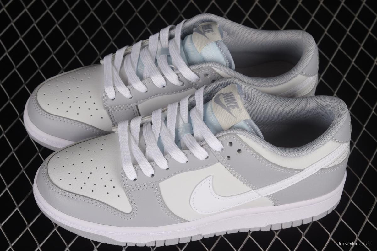 NIKE DUNK Low Retro Grey White Cool Grey Color Matching SB Buckle Rebounds Fashion Casual Sneakers DJ6188-001