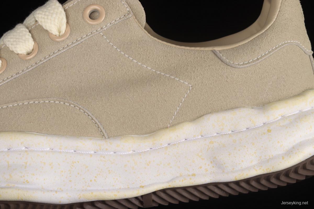 MMY/Maison MIHARA YASUHIRO Wayne Original Sole Leather Low Sneaker Japanese Conceptual Fashion designer Mihara Kangyu brand shell front page deformed retro dissolved snow cake bottom