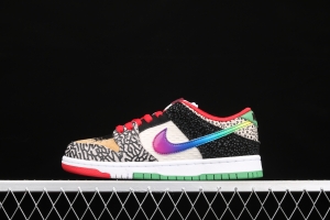 NIKE SB DUNK Low What The color stitching asymmetrical mandarin duck low-top skateboard shoes CZ2239-600