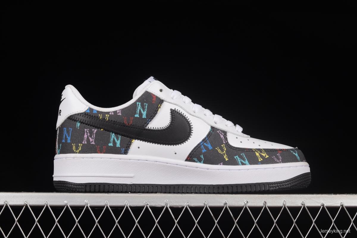 NIKE Air Force 1'07 Low MLB Yankees Joint Name Starry Color Low-Top Casual Sneakers 315122-444