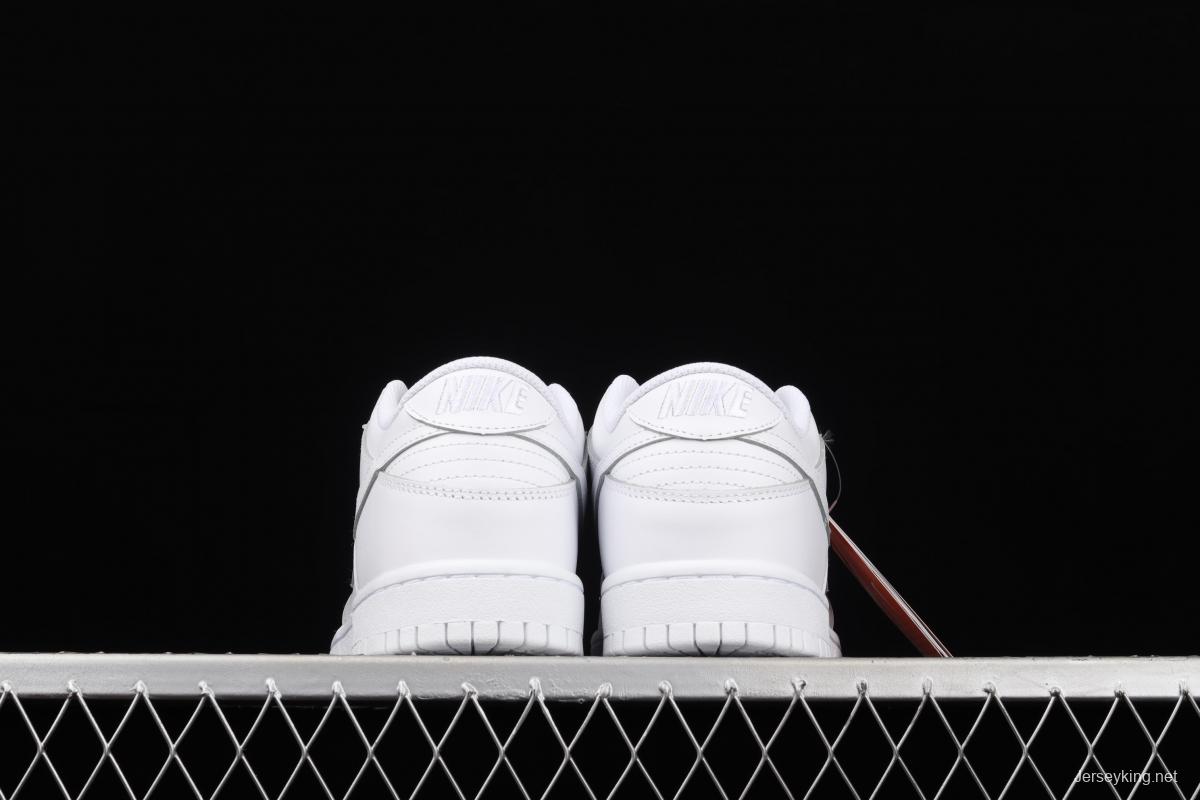 NIKE SB DUNK Low Prm pure white color SB buckle rebound fashion leisure board shoes DD1503-109