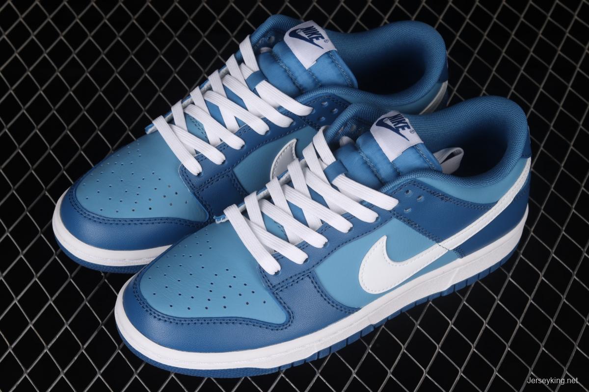 NIKE SB DUNK Low Dark Marina Blue sea blue color SB buckle rebound fashion leisure board shoes DJ6188-400