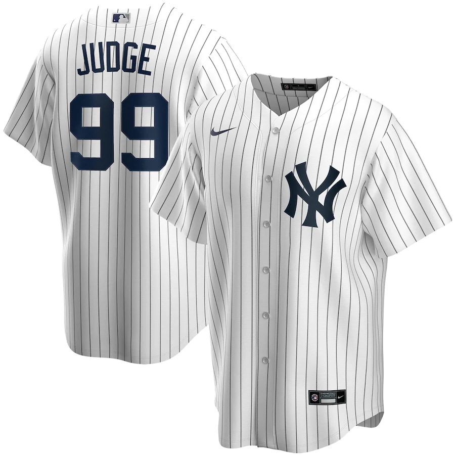 Men's Aaron Judge White Home 2020 Player Team Jersey