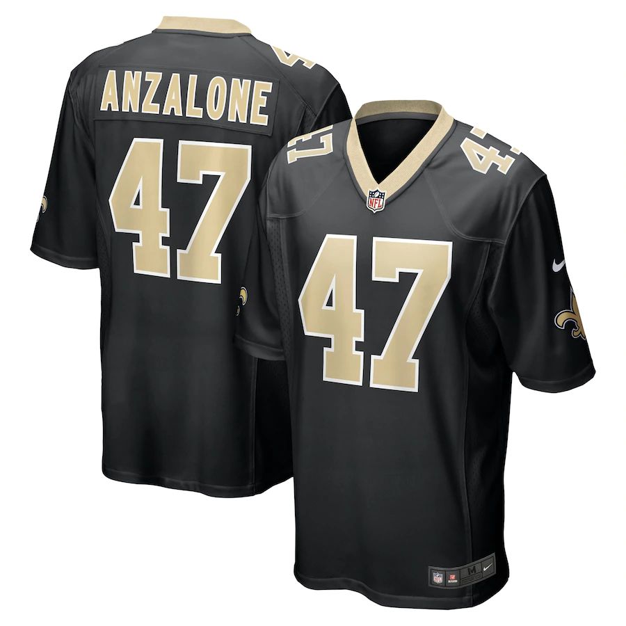 Men's Alex Anzalone Black Player Limited Team Jersey