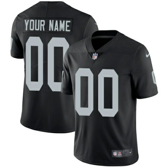 Men's Black Customized Limited Team Jersey