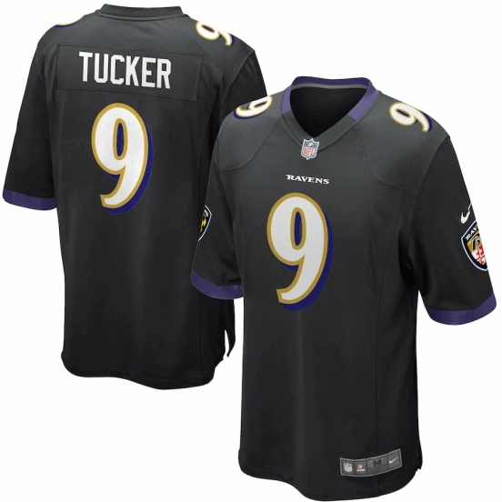 Youth Justin Tucker Black Alternate Player Limited Team Jersey