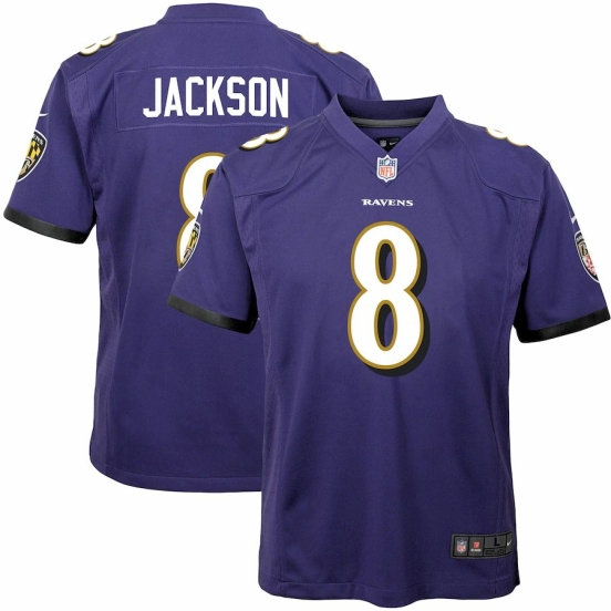Youth Lamar Jackson Purple Player Limited Team Jersey