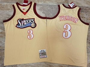 Men's Allen Iverson Golden Retro Classic Team Jersey