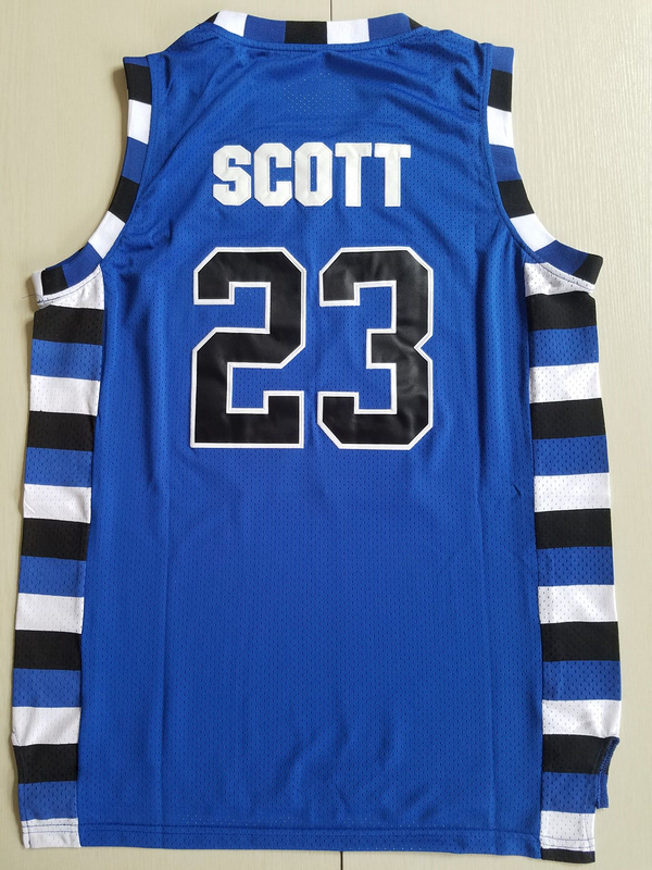 Nathan Scott 23 One Tree Hill Ravens Blue Basketball Jersey
