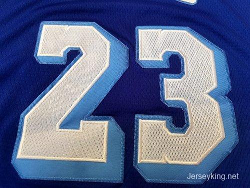 Men's LeBron James Blue Retro Classic Team Jersey