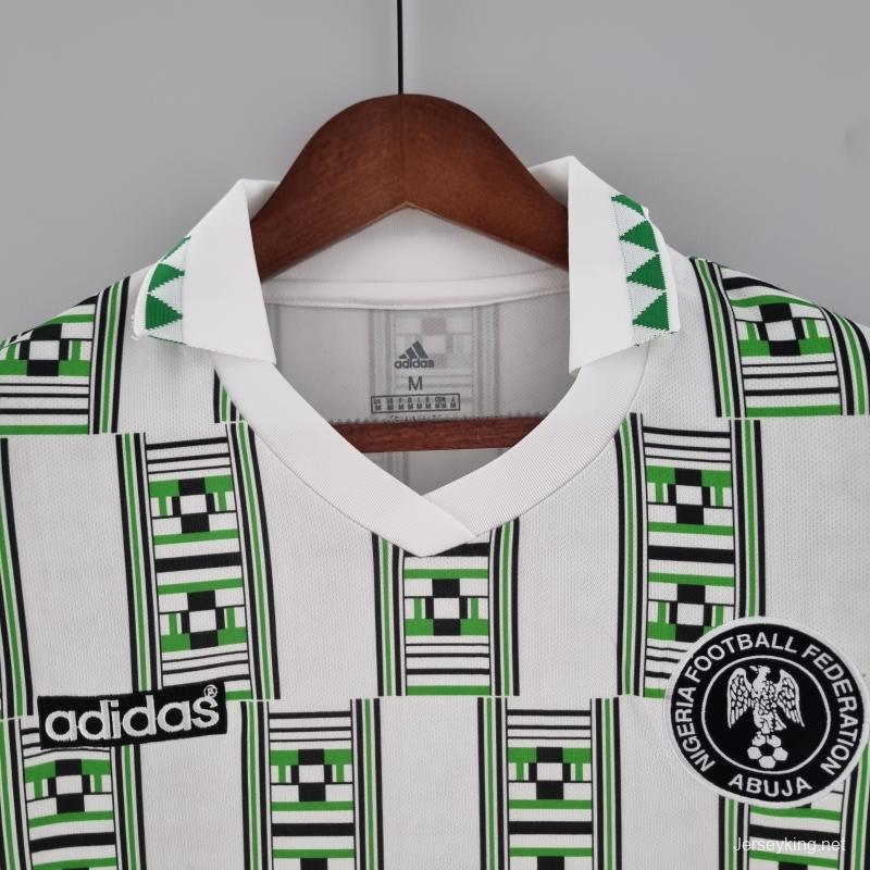 Retro 1994 Nigeria Away Soccer Jersey