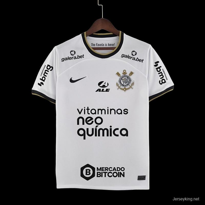 22/23 All Sponsors Corinthians Home  Soccer Jersey