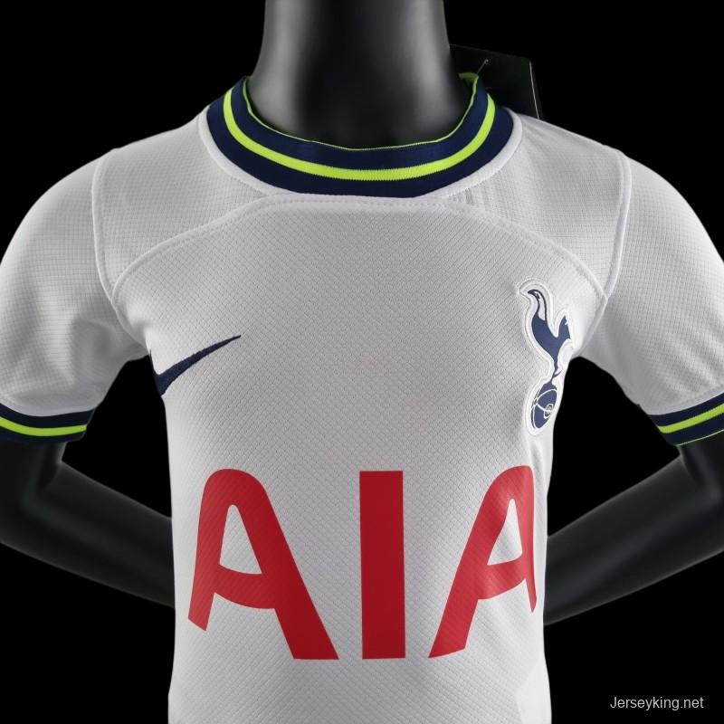 22/23 Kids Kit Tottenham Hotspur Home 16-28 Soccer Jersey