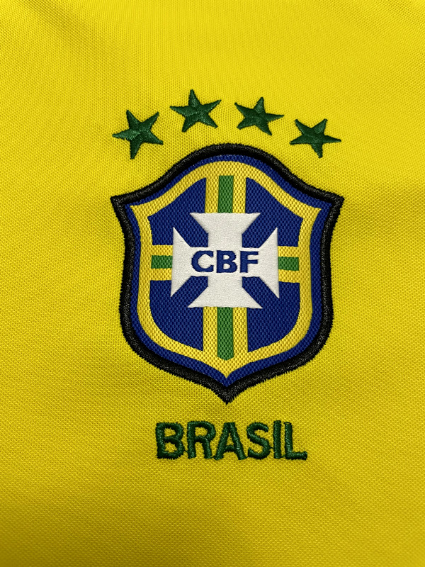 Retro 1998 Brazil Home Soccer Jersey