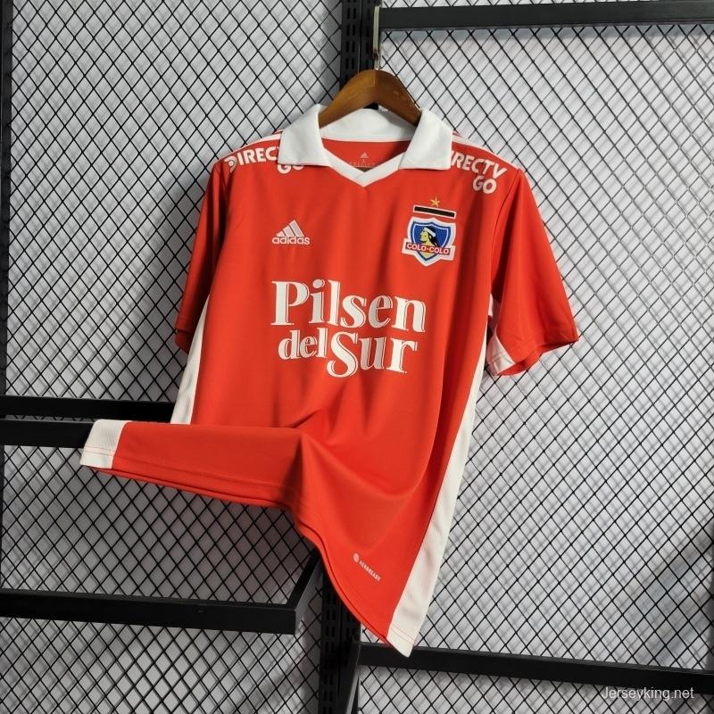 22/23 Colo Colo Third Red Soccer Jersey