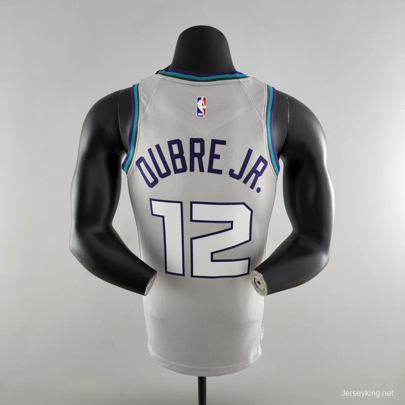 2019 NBA Oubre Jr. #12 Charlotte Hornets Grey Jersey