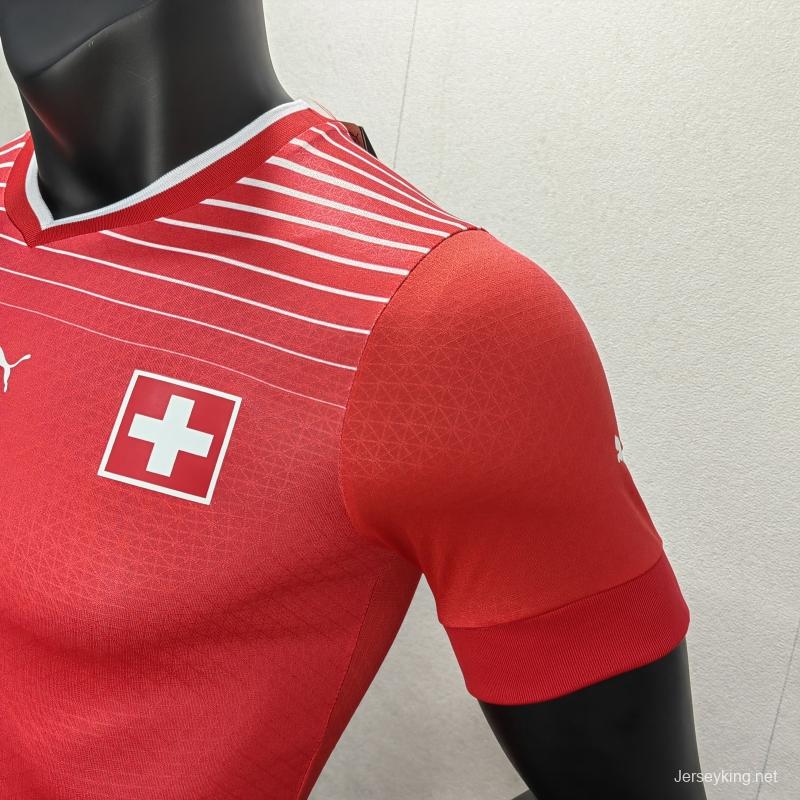 Player Version 2022 Switzerland Home Soccer Jersey