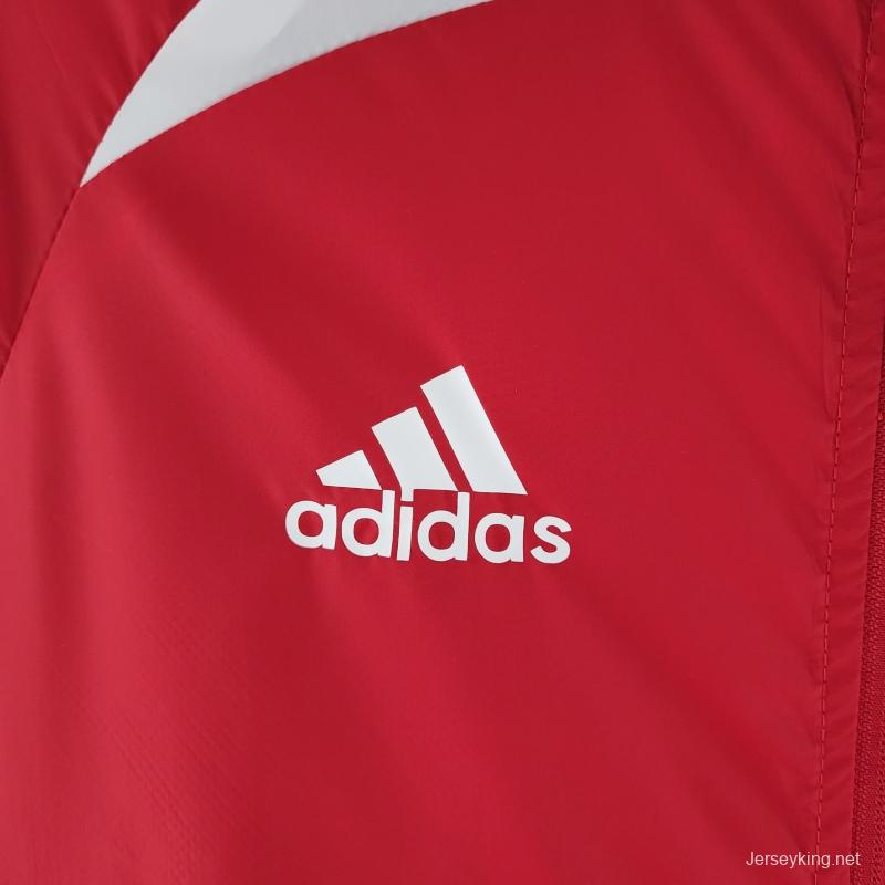 2022 SC Internacional Windbreaker Red And White