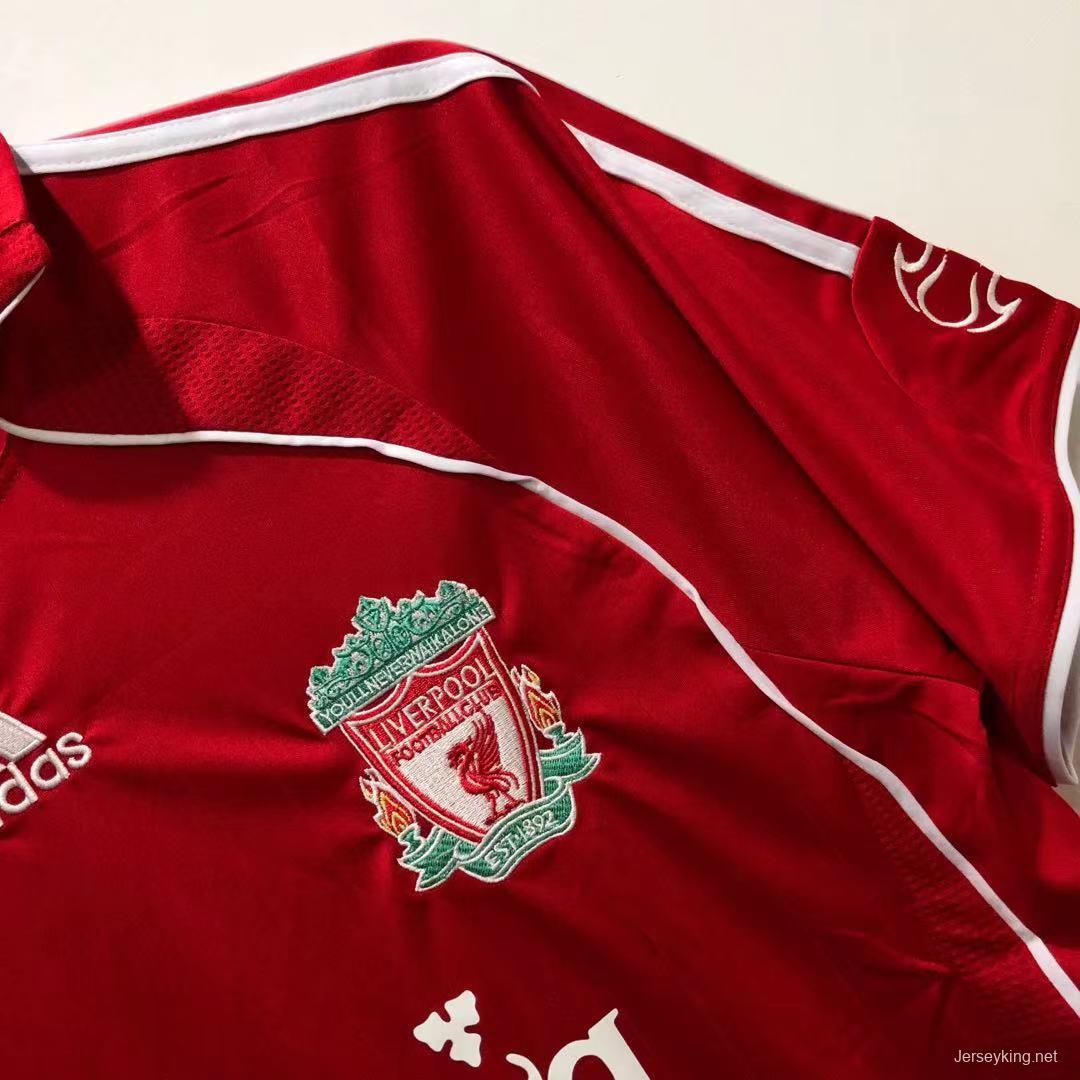 Retro 06/08 Liverpool Home Soccer Jersey