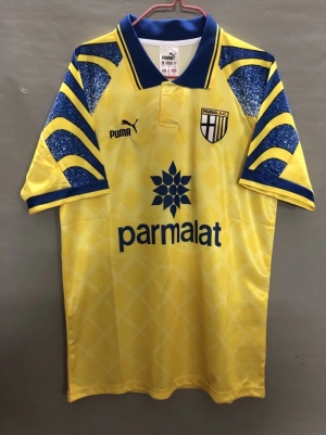 Retro 95/97 Parma Away Yellow Soccer Jersey