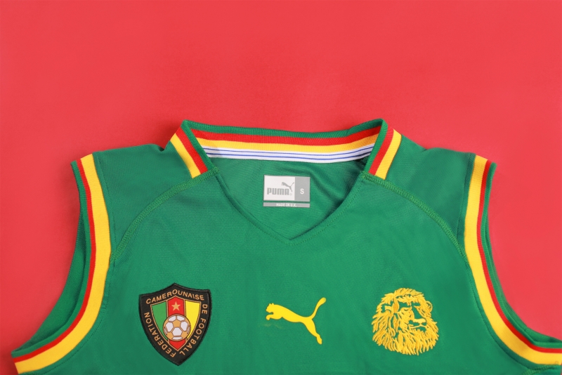 Retro 2002 Cameroon Home Soccer Jersey