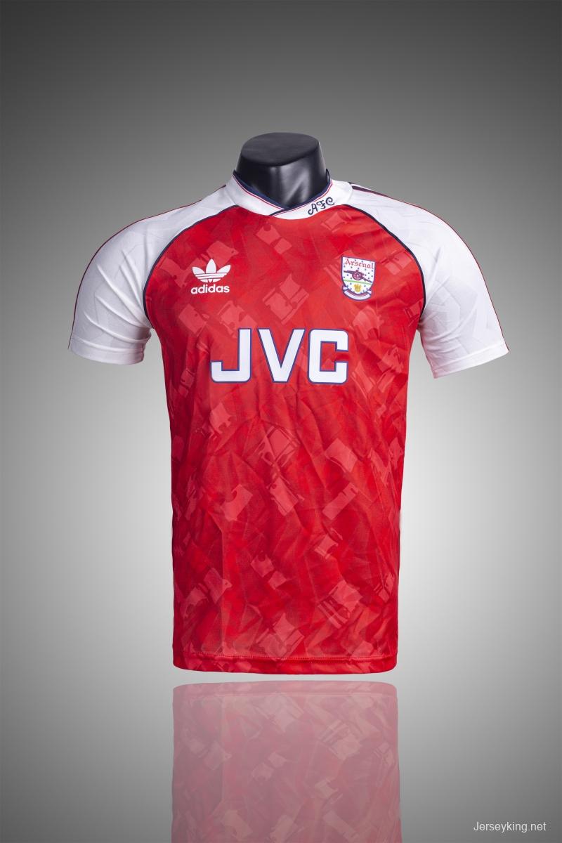 Retro 90/92 Arsenal Home Soccer Jersey