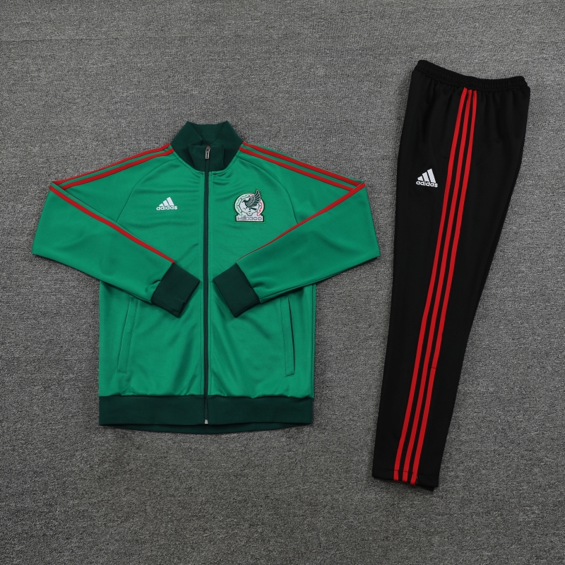 2022 Mexico Green Full Zipper Tracksuit