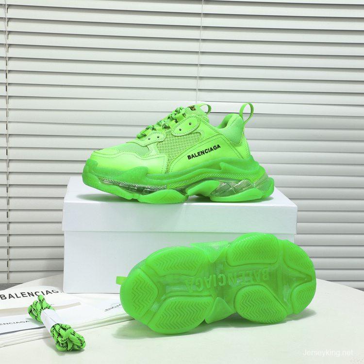 Men/Women Balenciaga Triple S Sneaker Green Item 6380380