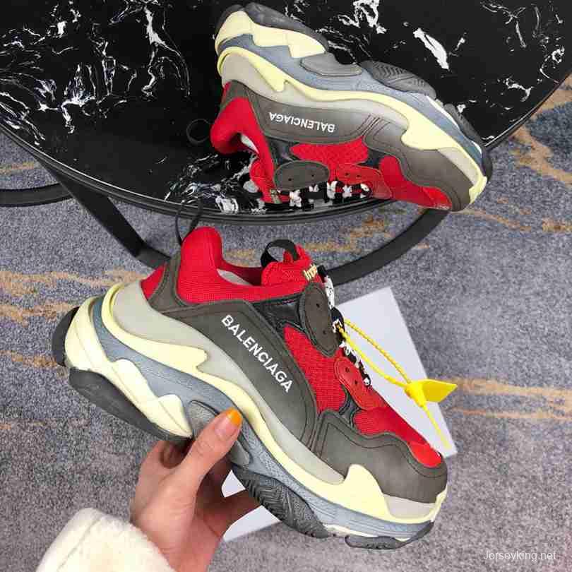 Men Balenciaga Triple-S Sneaker Black/Red