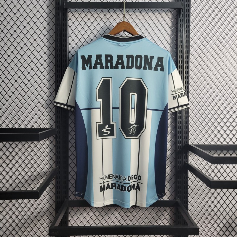 Retro 2001 Argentina MARADONA #10 Commemorative Edition Jersey