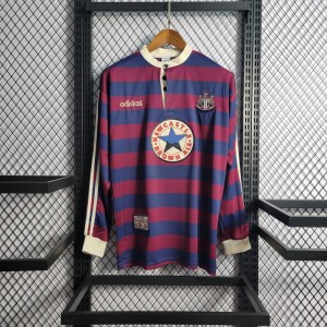 Retro1995-96 Long Sleeve Newcastle Away Soccer Jersey