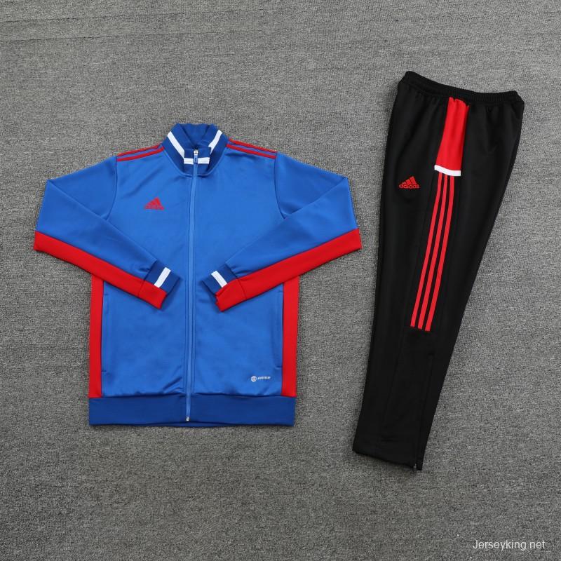 2023 Adidas Blue Full Zipper Jacket +Pants