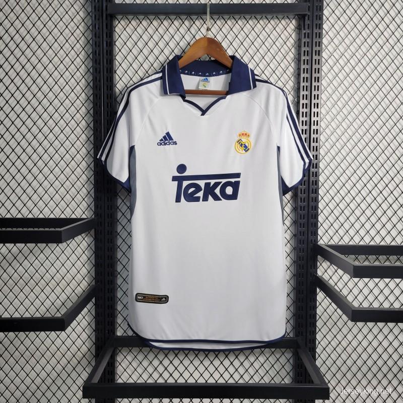 Retro 00-01 Real Madrid Home Jersey