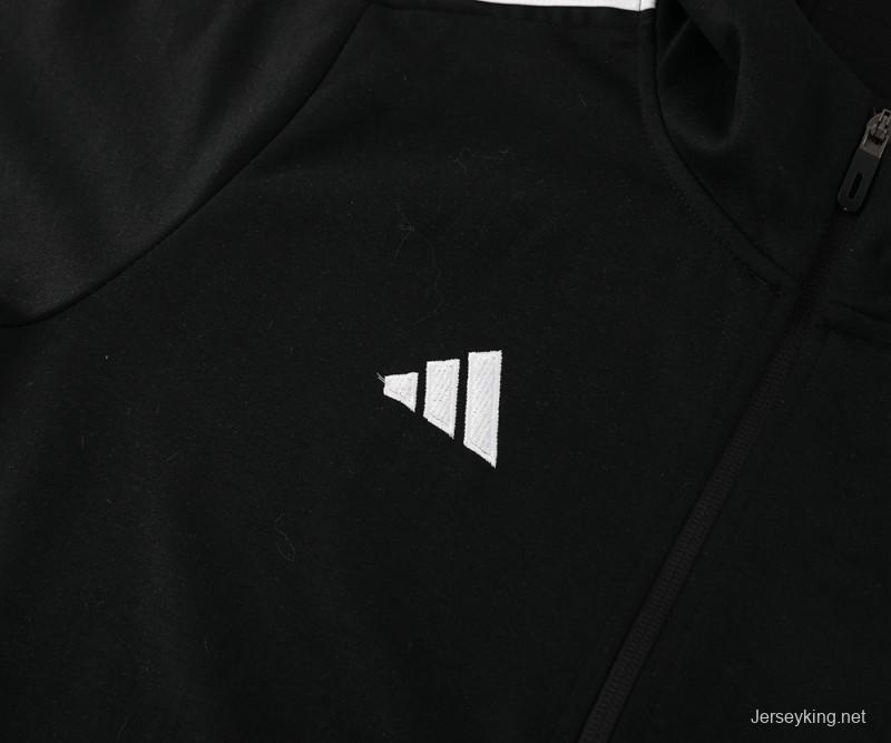 2024 Adidas Black Full Zipper HoodieJacket+Pants