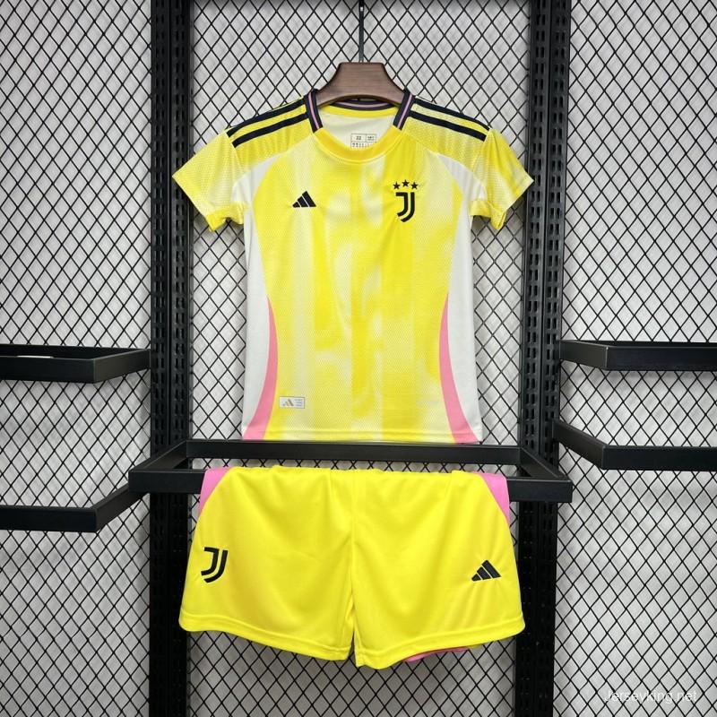 24/25 Kids Juventus Away Yellow Jersey