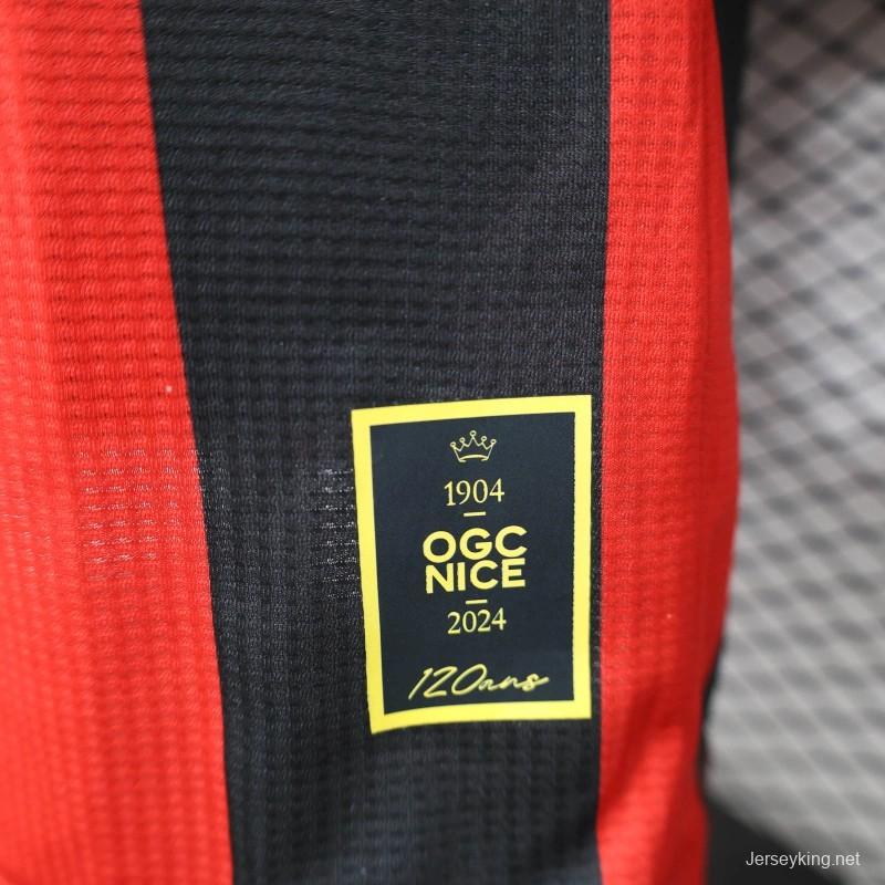 24/25 Player Version OGC Nice Home Jersey