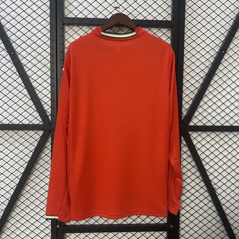2025 Long Sleeve Portugal Home Jersey