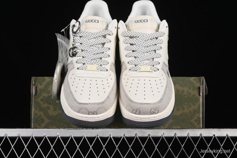 Nike Air Force 1 '07 Low Gucci Collaboration - Ash Grey Low-Top Casual Sneakers BB9577-102