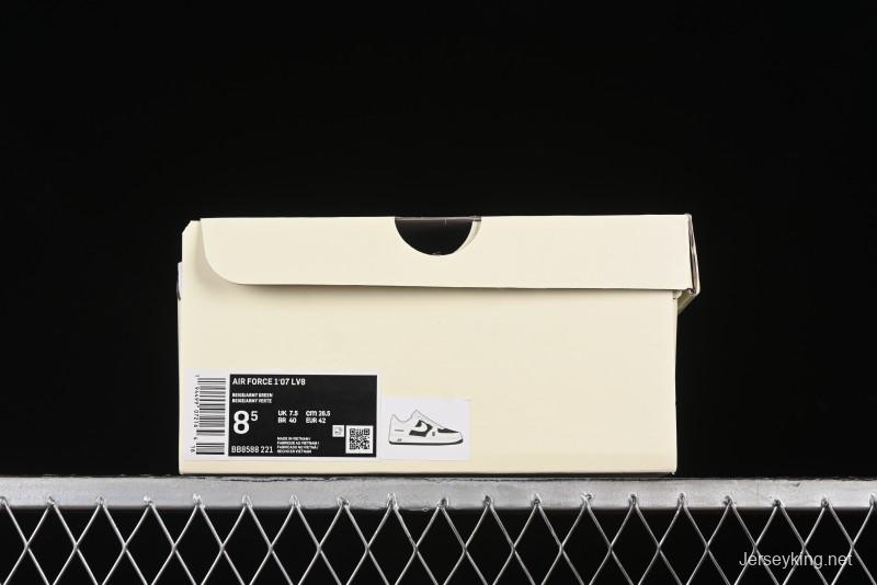Nike Air Force 1 '07 Low Burberry Collaboration - Off White Mint Green Low Top Casual Sneakers - BB8588-221