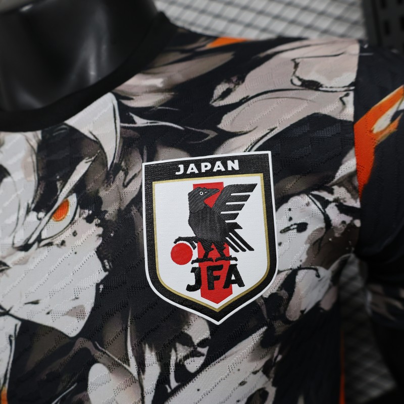 Player Version 2025 Japan White with Abstract Ink Splash Jersey