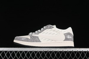 Nike Travis Scott x Fragment Design x Air Jordan 1 Low OG SP AJ1 Retro Sneakers - XY2688-124