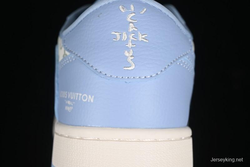Nike Travis Scott x Fragment Design x Air Jordan 1 Low OG SP AJ1 University Blue - LX1988-104