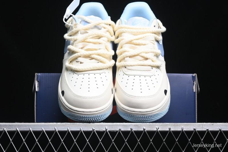 Nike Air Force 1 '07 Low Milk Pig Casual Lace-Up Sneakers - BD7701-110