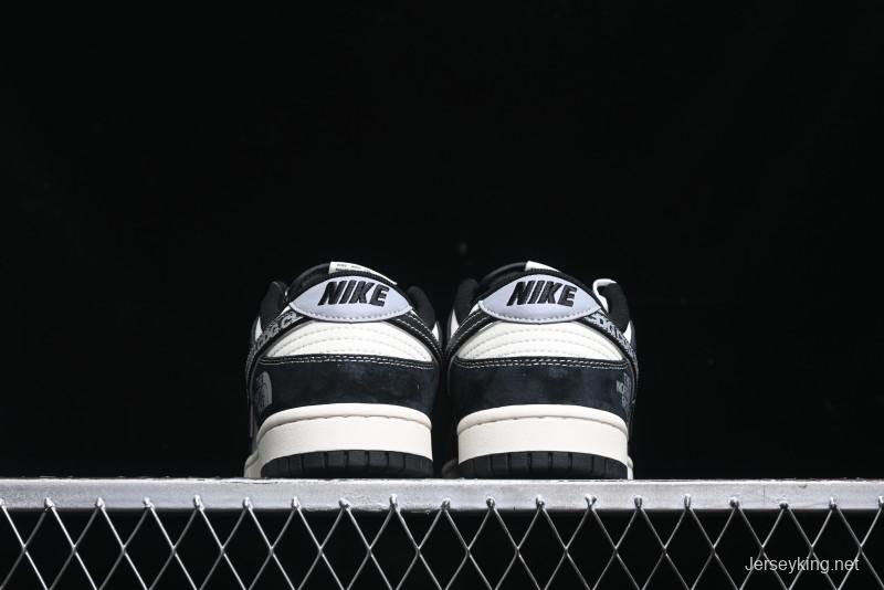 Nike SB Dunk Low The North Face Collaboration - EDG Print Anniversary Customized Low-Top Casual Sneakers - XS1086-005