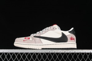 Nike Travis Scott x Fragment Design x Air Jordan 1 Low OG SP AJ1 Retro Sneakers - SJ2068-131