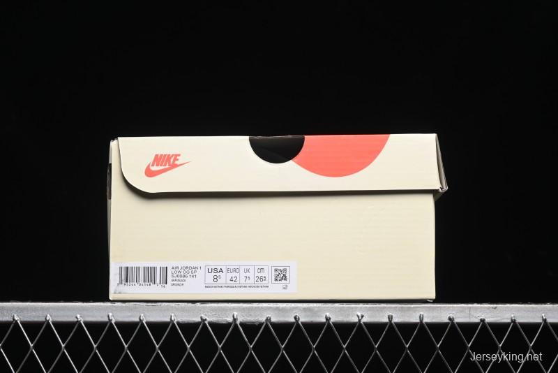 Nike Air Jordan 1 Low OG SP Travis Scott x Fragment Design Collaboration Sneakers - SJ0086-141