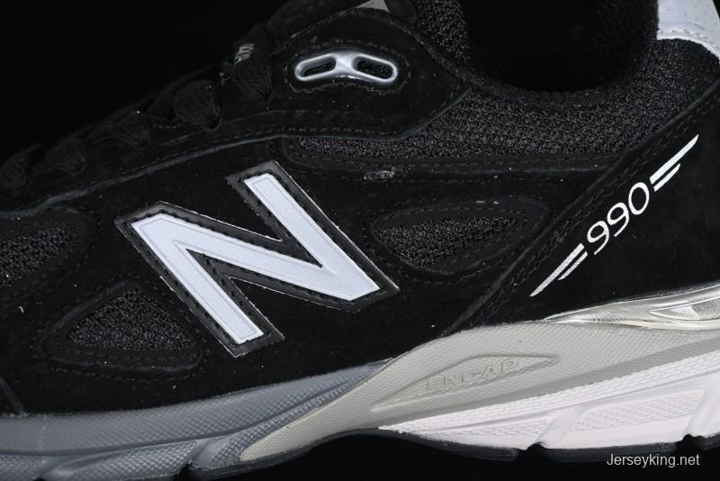 New Balance 990 Series Premium Retro Running Shoes with Carbon Fiber Midsole - M990BK4